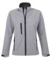 46800 Roxy SOL'S Ladies Roxy Soft Shell Jacket Grey Marl colour image